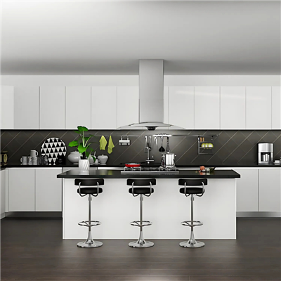 Kabinet dapur gloss tinggi putih